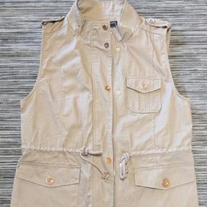 Khaki Zip Vest